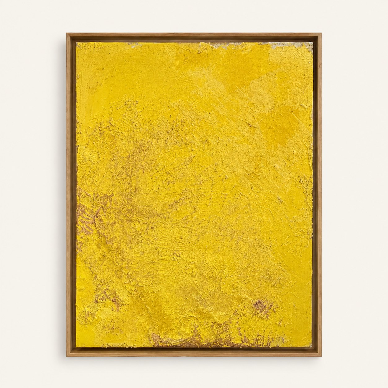 Georges Mathieu Yassef, composition jaune, huile sur toile